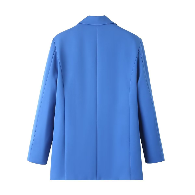 Kadın giyim İlkbahar ve Sonbahar Moda Kadın Rahat Küçük Blazer + Yüksek Bel Düz Pantolon Seti 8PS8191_voghion.com