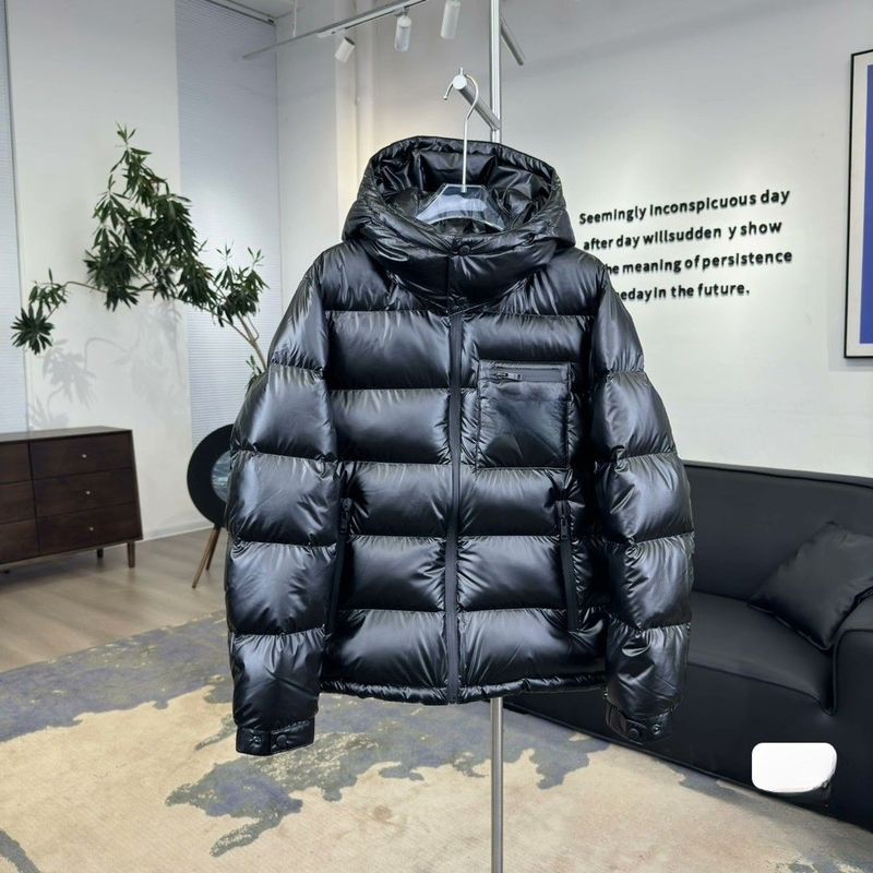 Men's High-Quality Shiny Puffer Jacket With Hood - Trendy & Warm Winter Coat For Urban Style_voghion.com