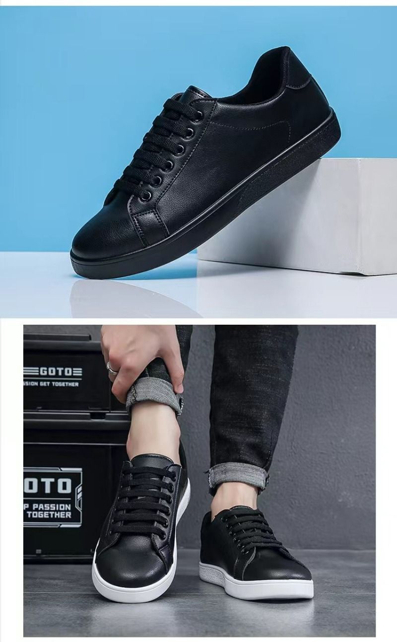 Uformell sport for menn Hvite mote flats 2024 Nye designersneakers Herre ensfargede tennissko Zapatillas Hombre_voghion.com