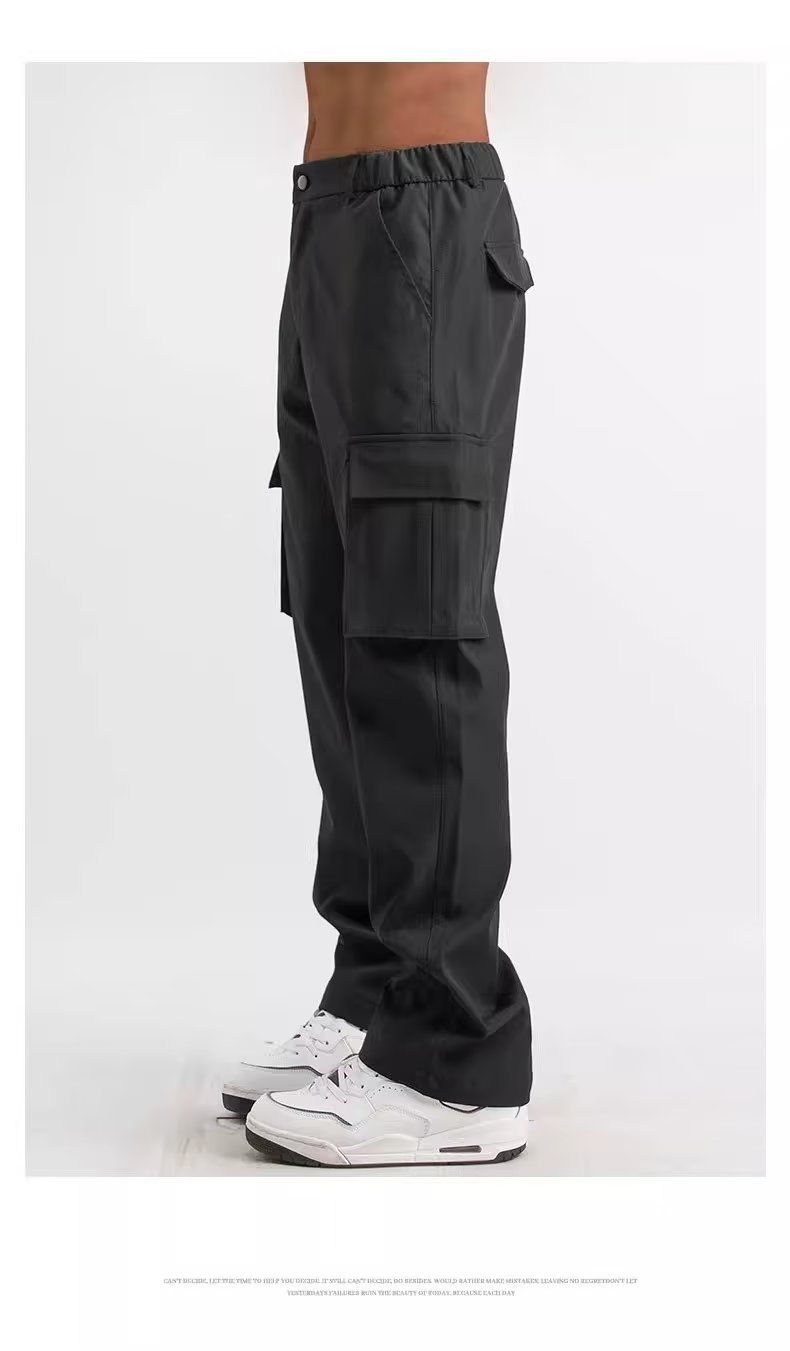 Lässige, gerade geschnittene Sommerhose für Arbeit, wasserdicht, winddicht, für den Außenbereich, Fallschirmjägerhose, Herrenstil_voghion.com