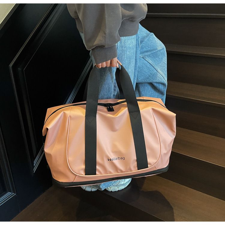 Draagbare reistas voor natte en droge spullen voor vrouwen, grote capaciteit outdoor vrijetijdsbagage, uitbreidbare lichtgewicht yoga-fitnesstas_voghion.com