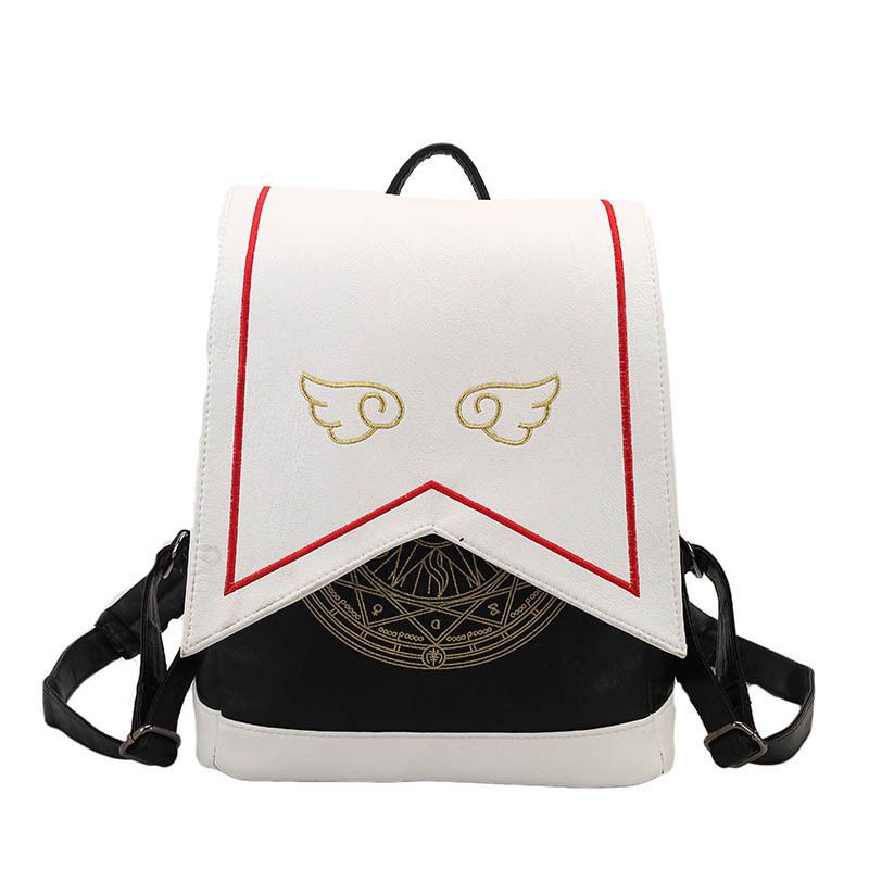 Embroidered Wings Sakura Anime Cartoon Peripheral Schoolbag, 2025 New Recommended_voghion.com
