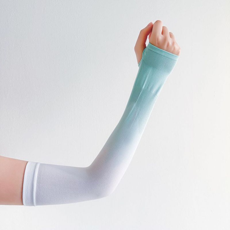 Cyclisme d'été pour hommes et femmes, couleurs changeantes, protection solaire, manches en soie fine, résistant aux UV_voghion.com