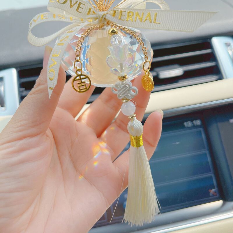 Lily Of The Valley Starry Sky Ornament Goddess Style Lucky Flower Dashboard Decoration Car Accessories_voghion.com