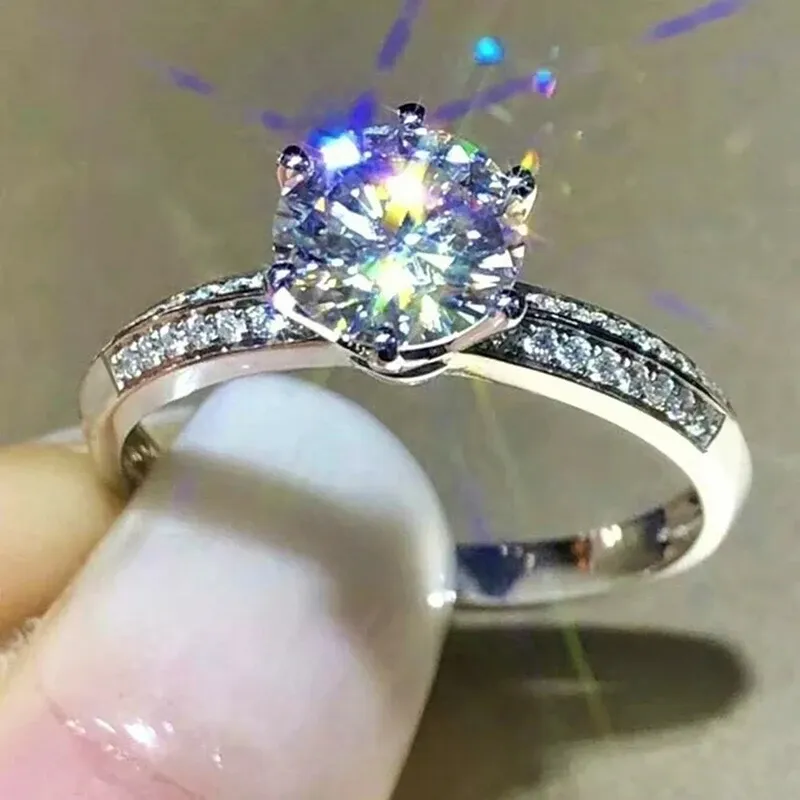 Vendite calde CAOSHI Eternity Anelli da donna per fidanzamento matrimonio temperamento accessori argento colore festa donna alla moda elegante_voghion.com