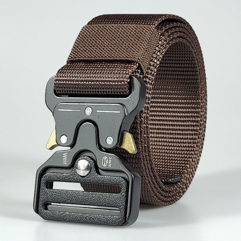 Spot Supply Beaded Nylon Tactical Men's Outdoor Military Fan Multi-functional Alloy Buckle Canvas Belt_voghion.com