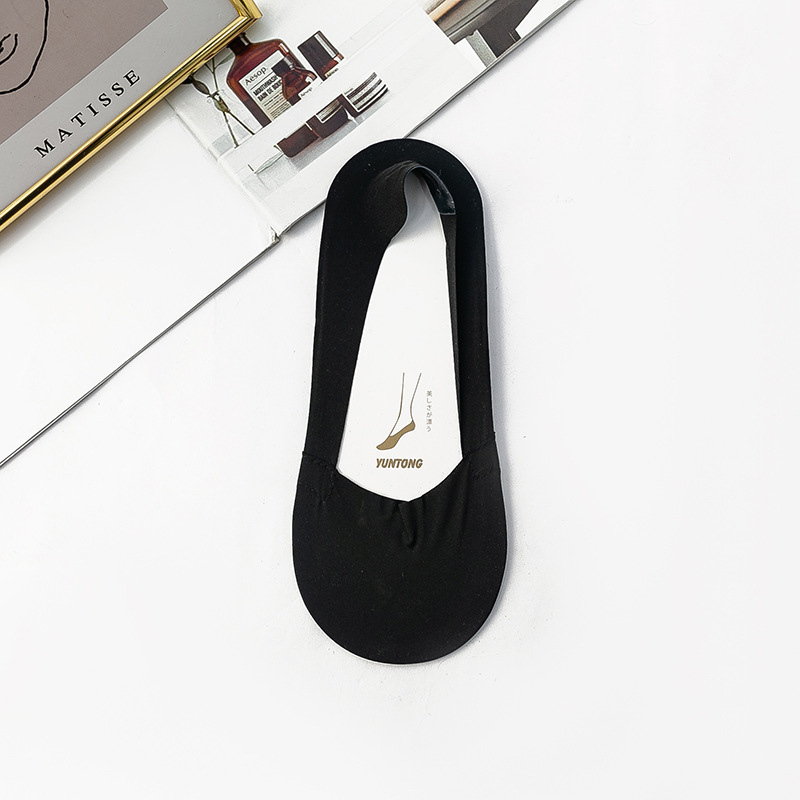 Calzini corti invisibili, bassi, bassi e antiscivolo, alla moda, da donna, in seta di ghiaccio, estivi, sottili e alla moda, all'ingrosso_voghion.com