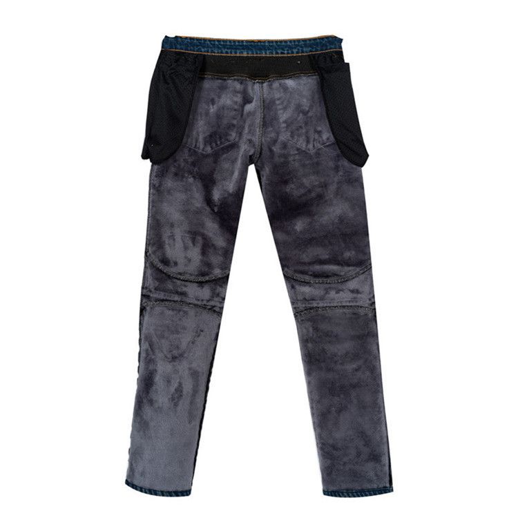 Pantalones de motociclismo para hombre y mujer: vaqueros de invierno con forro térmico, reforzados con Kevlar y antirayaduras, ideales para carreras y viajes de larga distancia._voghion.com