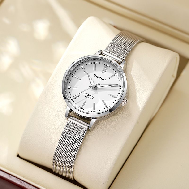 Nuovo orologio da donna con cinturino in maglia semplice, stile femminile, per studenti maschi, feste, nicchia, orologio da polso di fascia alta con senso estetico_voghion.com