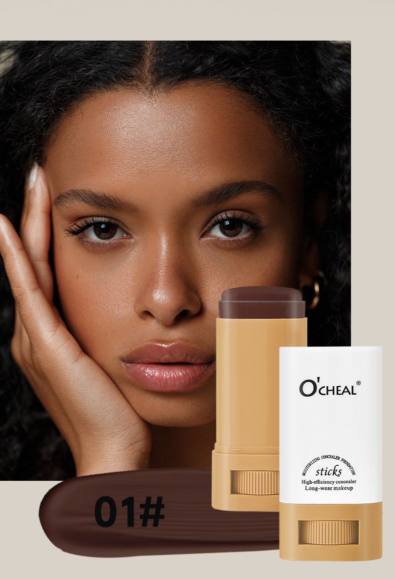 OCHEAL Eraser Concealer Foundation Make-upQuality" O'CHIAL Ouqianya 36001 Foundation Make-up Stick · 6-color Optional · Moisturizing Concealer · 60 Mo_voghion.com