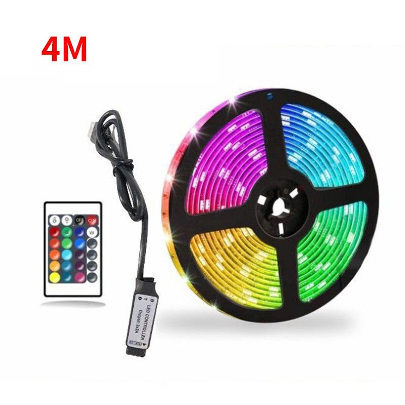Bande lumineuse LED Bluetooth 5050 RGB à changement de couleur, éclairage d'armoire, 1 à 10 m_voghion.com