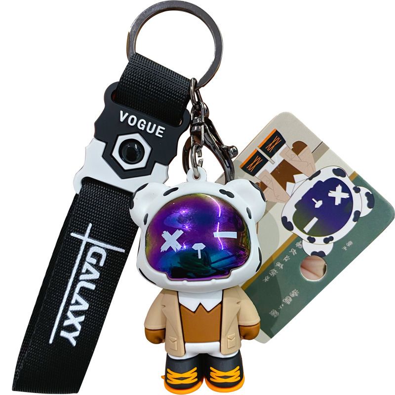 Baimao Epoxy Trendy Cool Bear Pendant For Men And Women Cute Exquisite Car Keychain Backpack Decoration_voghion.com