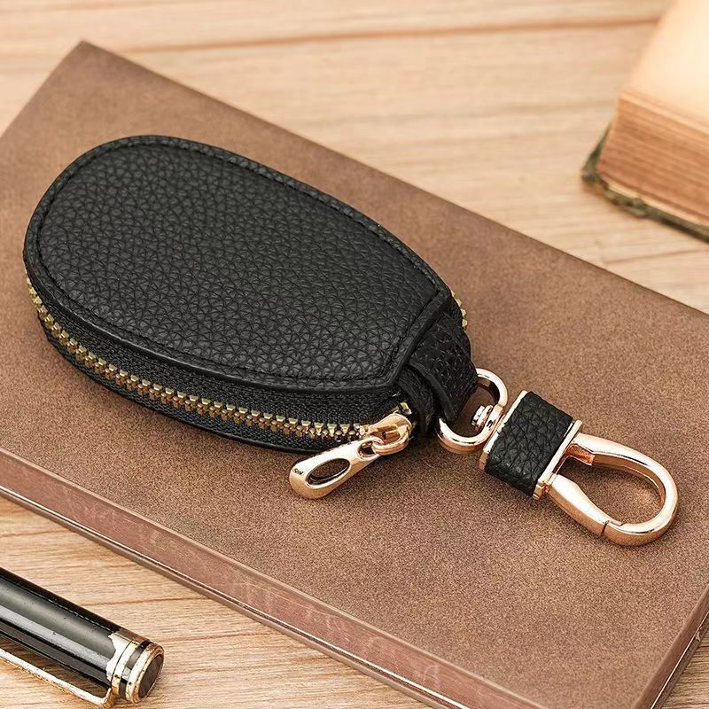 Lychee Pattern Case Unisex Car Key Storage Bag Creative Fashion Simple Pendant Keychain_voghion.com