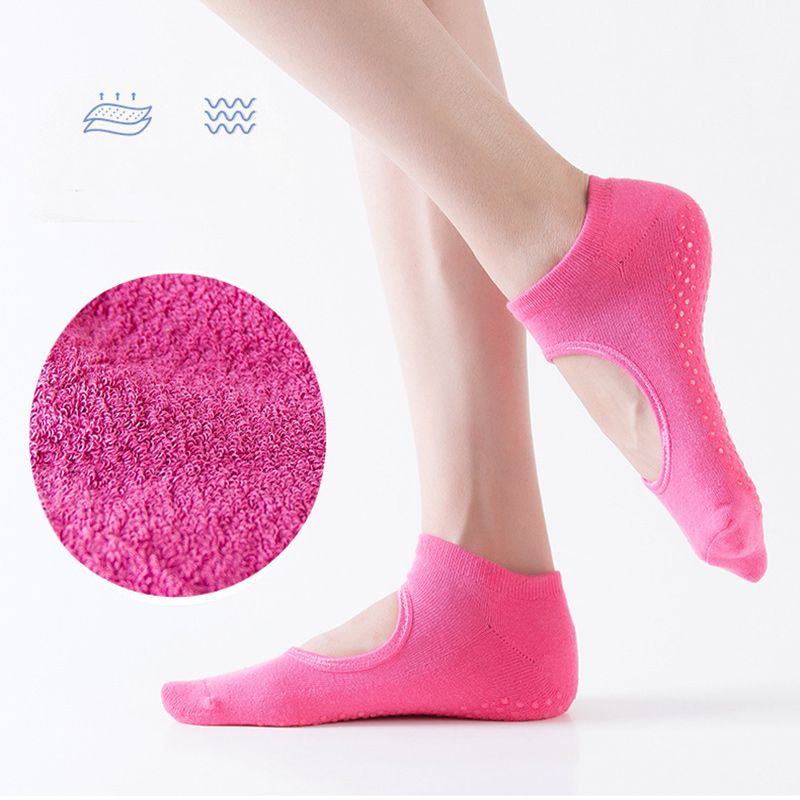 Yoga Socks for Women with Grip and Non Slip Toe Socks for Ballet Pilates Barre Dance Premium Combed Cotton_voghion.com