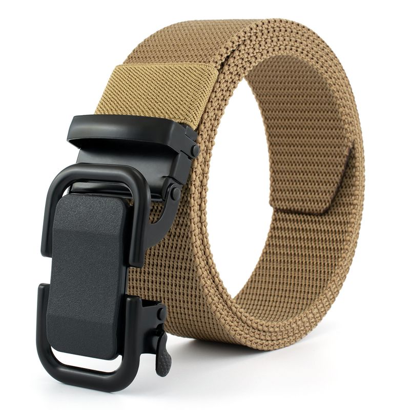 HOT Men's Ratchet Nylon Web Canvas Golf Automatic Buckle Waist Belt for Men Casual Work_voghion.com