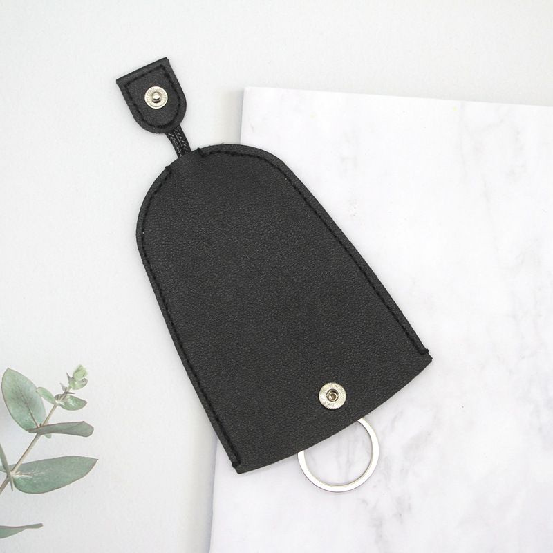 Leather Pull-out Key Household Storage Bag Car Keychain Protective Case_voghion.com