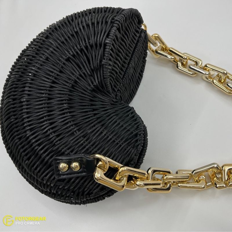 Nuova borsa a tracolla alla moda in rattan intrecciato a mano con conchiglia_voghion.com