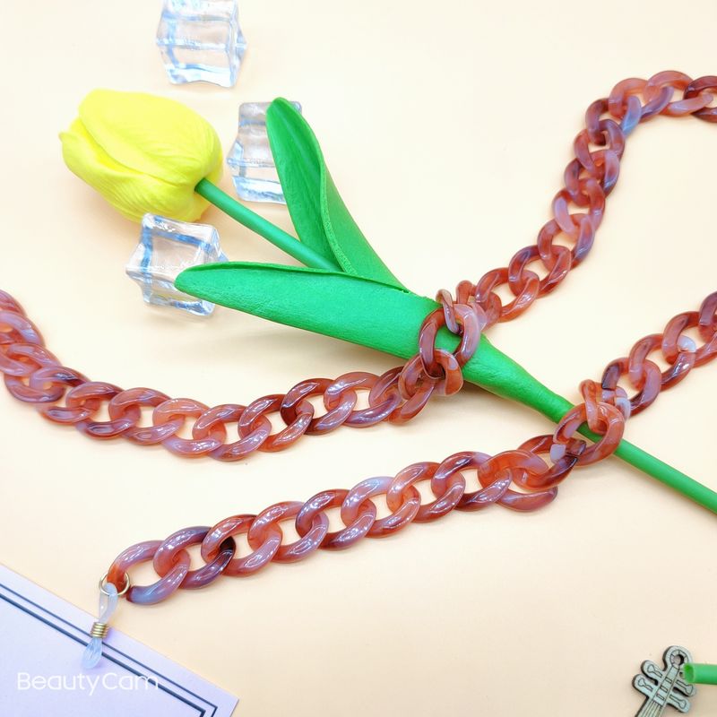 Acrylic Resin Mask Hanging Multi-use Anti-slip Anti-lost Two-tone Cloud Color Glasses Chain_voghion.com