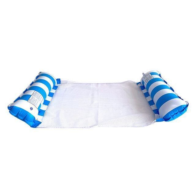 Poolzubehör 2 Tube Banana Leaf Aufblasbare Liege mit Netz Heavy Duty PVC Floating Hängematte für Erwachsene Pool Strand Wasserstuhl_voghion.com
