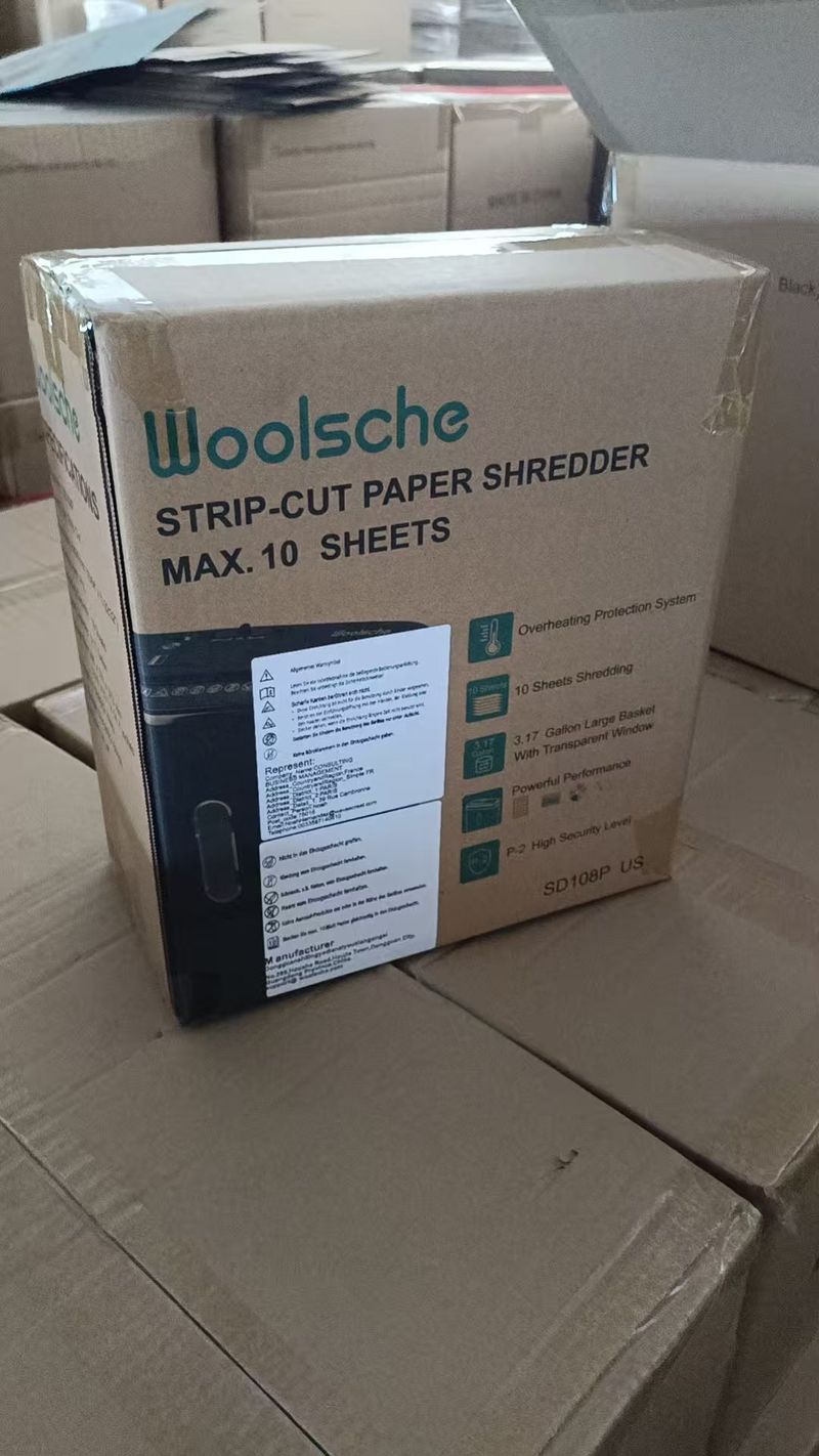 Woolsche Home Office Paper Shredder-10-Sheet Strip Cut With 3.17-Gallon Basket - P-2 Security Level - CD & Credit Card Shredder - Durable & Fast - Jam Proof System - ETL Certified_voghion.com
