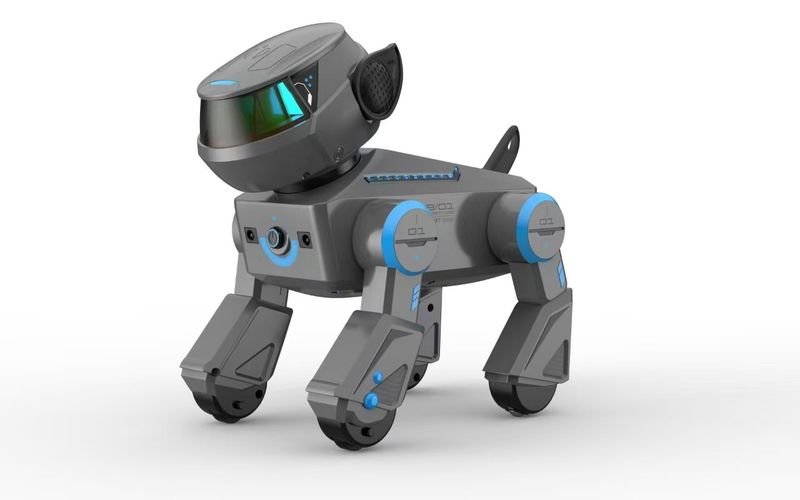 Pametni robotski pes z umetno inteligenco - programabilni robot Bluetooth z upravljanjem s kretnjami, senzorji na dotik in predvajanjem glasbe (interaktivna STEM igrača za otroke)_voghion.com