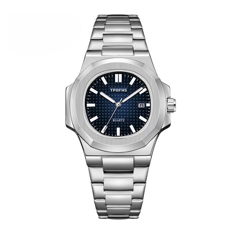 Wrist Watches For Men, Nautilus Stainless Steel Quartz Movement Date Pagani Design Men's Luminous Hands Casual Business Watches_voghion.com