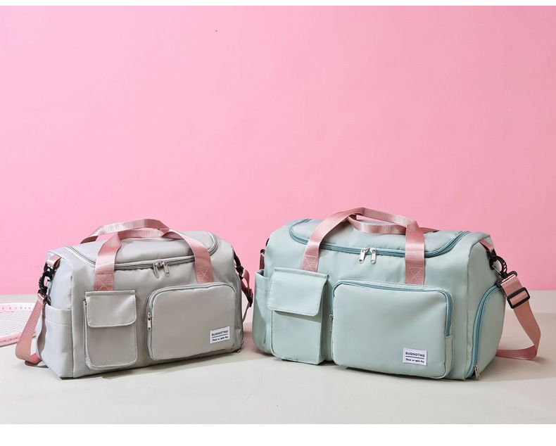 Travel with large capacity diagonal span, lightweight dry wet separation, foldable storage, fashionable fitness bag for_voghion.com