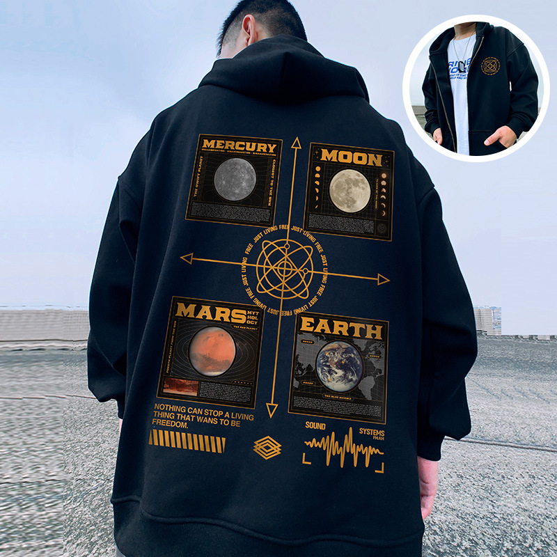 Felpa con cappuccio con cerniera di marca taglie forti Abito da coppia Primavera e autunno Maglione cardigan alla moda da uomo grasso_voghion.com