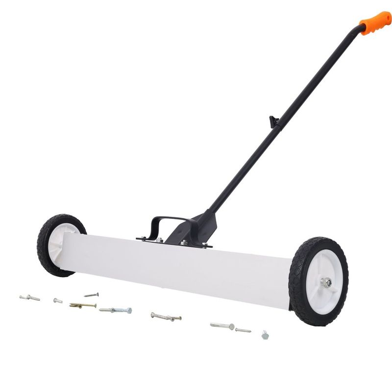 36 With Sweeper Needles Screws Collection Rolling Magnetic PushType Pound PickUp Capacity 30 For Heavy Duty Nails Release_voghion.com