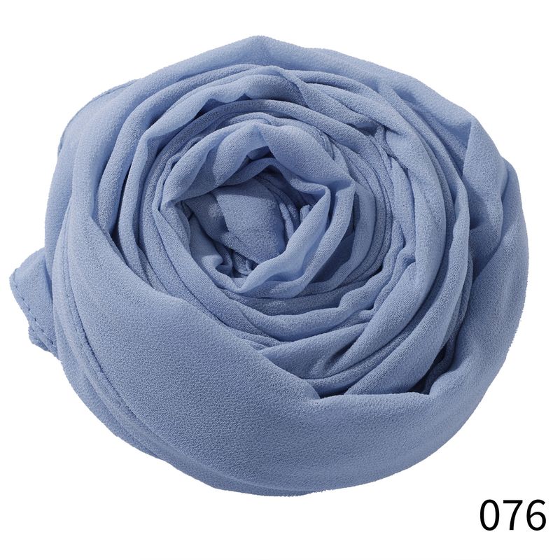 Chiffon Women's Head Wrap Long Scarf High-Quality Windproof Sandproof Headscarf All-Season Muslim Shawl_voghion.com