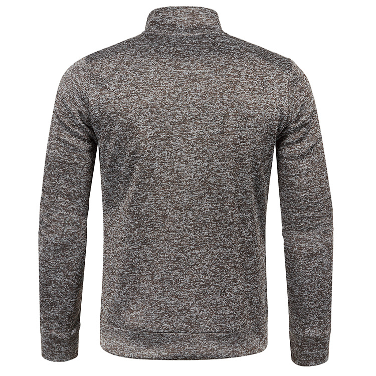 Herbst und Winter Herren Lange Reißverschluss Strickpullover Ärmel Dünne Samt Trendy Top Pullover Jacke Große Größe Männer_voghion.com