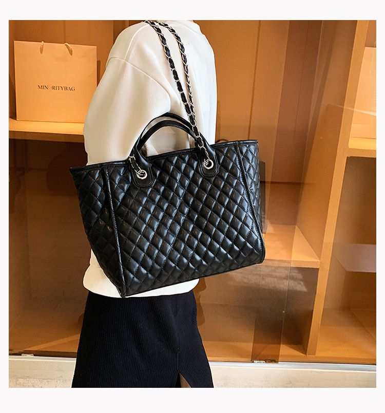 Women's Handbag Diamond Gott Bag Women's Large Capacity Tote Chain Bag Shoulder Bag_voghion.com