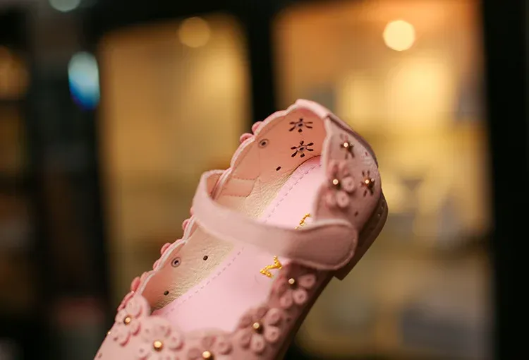 Bambini Bambino Bianco per Festa di Nozze Moda Principessa Scarpe in Pelle con Fondo Morbido Bambini Grandi Ragazze Fiore Appartamenti_voghion.com