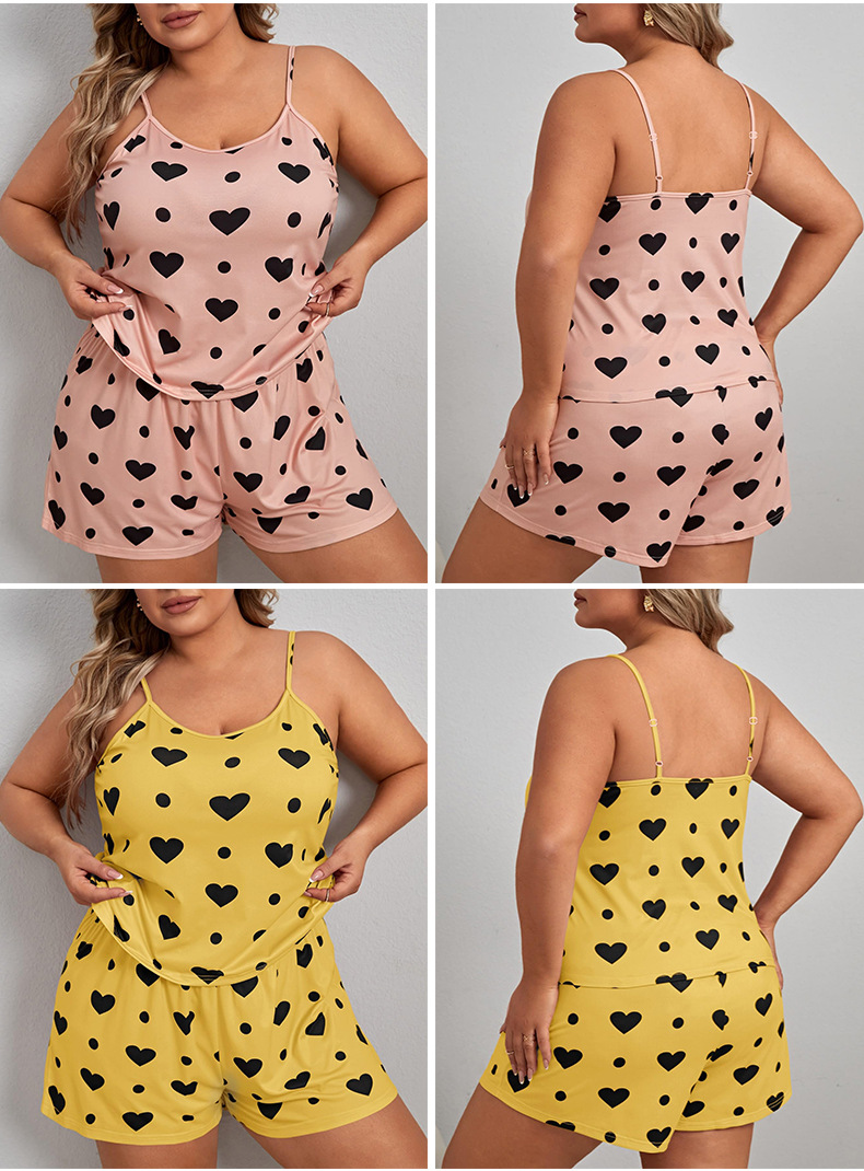 Aluspesu Sukapüksid lühikesed püksid Suured Plus Fat Plus Fat Woman Pidžaamad Koduriided Ülikond Vaba aeg avar ja mugav_voghion.com