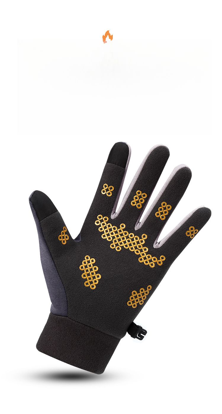Rękawice narciarskie Direct Point zimowe męskie i damskie do jazdy na świeżym powietrzu wiatroodporne, odporne na zimno, antypoślizgowe, z ekranem dotykowym, z podszewką z polaru_voghion.com