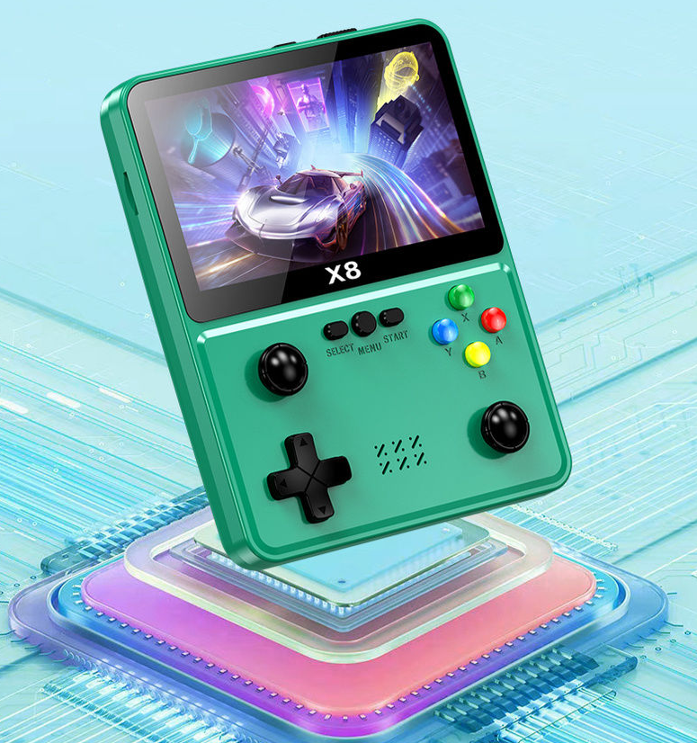 Nouvelle console de jeu portable rechargeable à deux joueurs avec joystick de 4 pouces_voghion.com