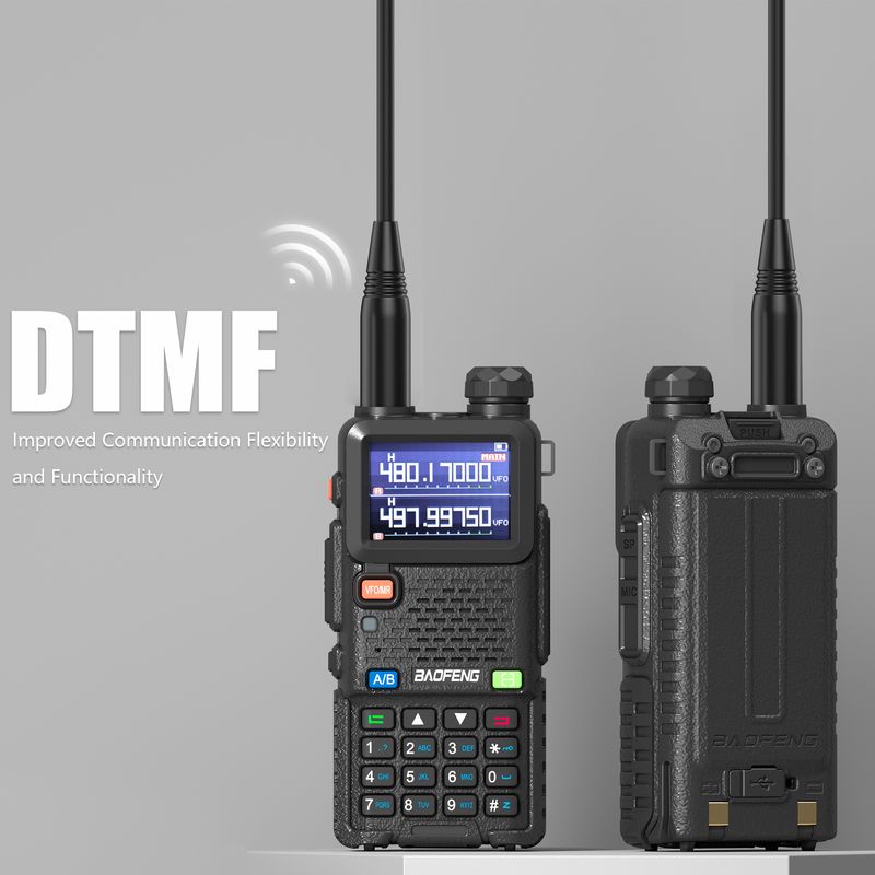 BAOFENG UV-5RM Walkie Talkie Multi-Bands 10W NOAA AM FM 999Channel High Capacity Battery DTMF Type-C Charging Long Range_voghion.com