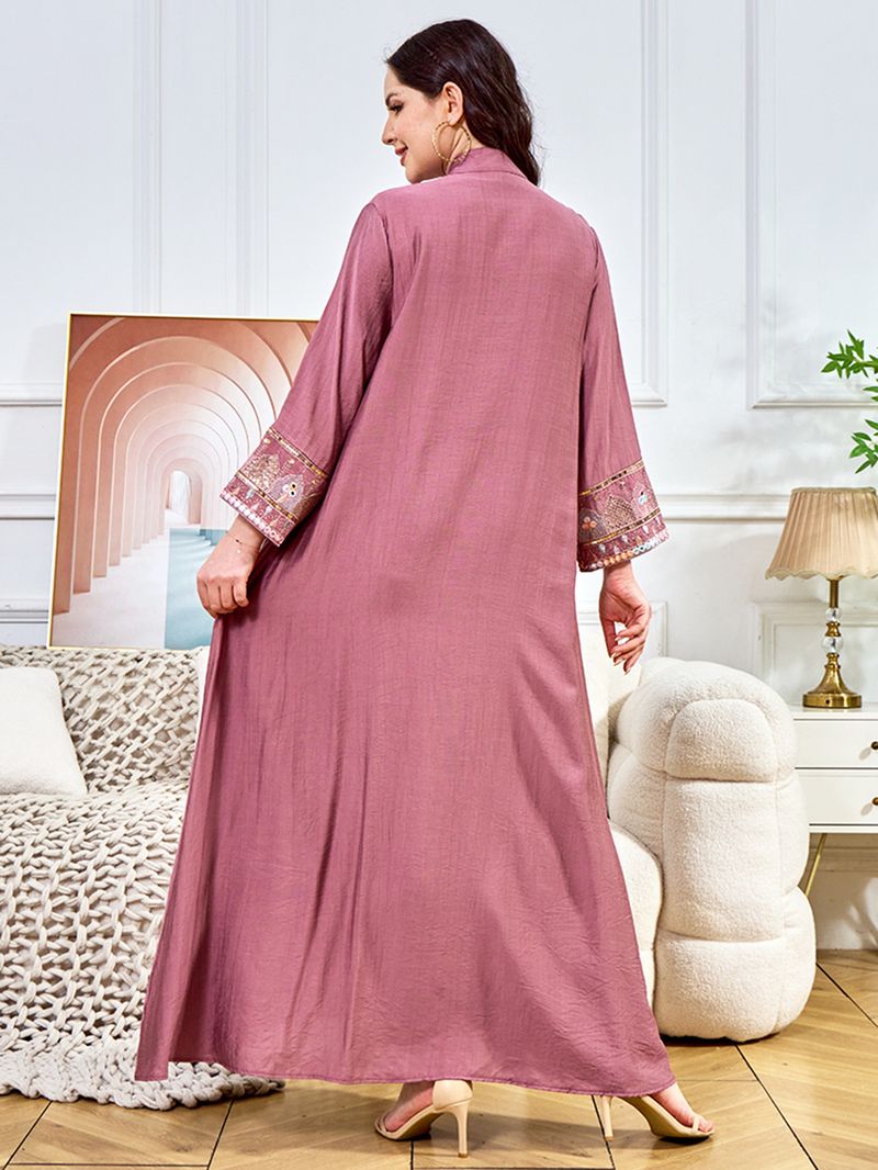 Women's Clothing Middle East Robe Clothing Dubai Women's New Fashion Sequin Evening Dress Muslim Dress Abaya_voghion.com