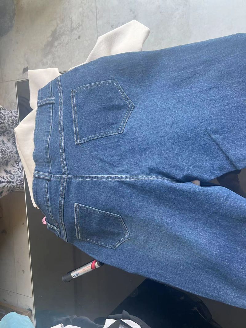 Women's Clothing Large Size Stretch Women's Jeans Large Size Belly Lifting Hip Lifting Pants_voghion.com