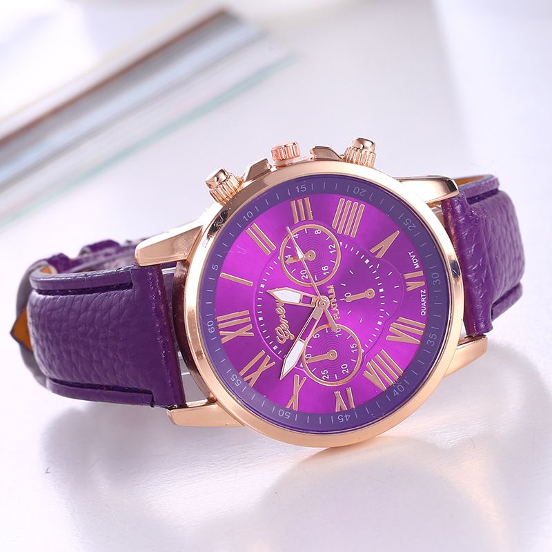 Wristwatch New Ladies Leather Belt Watch Vienna Quartz Watch Leather Belt Fashioned Ladies Watch Mens Watch_voghion.com