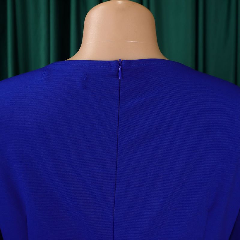 D501 Damenbekleidung 2024 neues einfarbiges hüftumarmendes OL-Bleistiftrockkleid_voghion.com