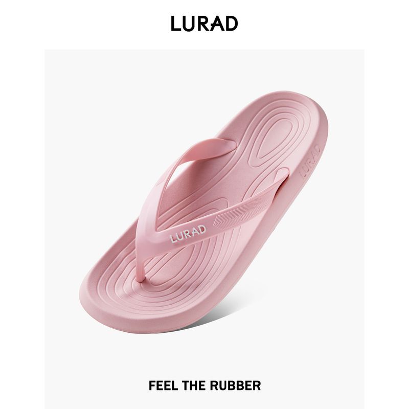 Luradi Women's Summer Beach Flip-Flops, Durable Non-Slip Outdoor Sandals, Flat Toe Clip-On Sandals_voghion.com