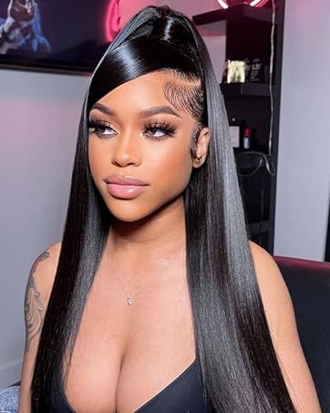 13x6 Lace Front Parykker Ægte hår 200% Densitet Kropbølge Lace Front Parykker Ægte hår HD Transparent Ægte hår Lace Front Parykker til Sorte Kvinder Limfri_voghion.com