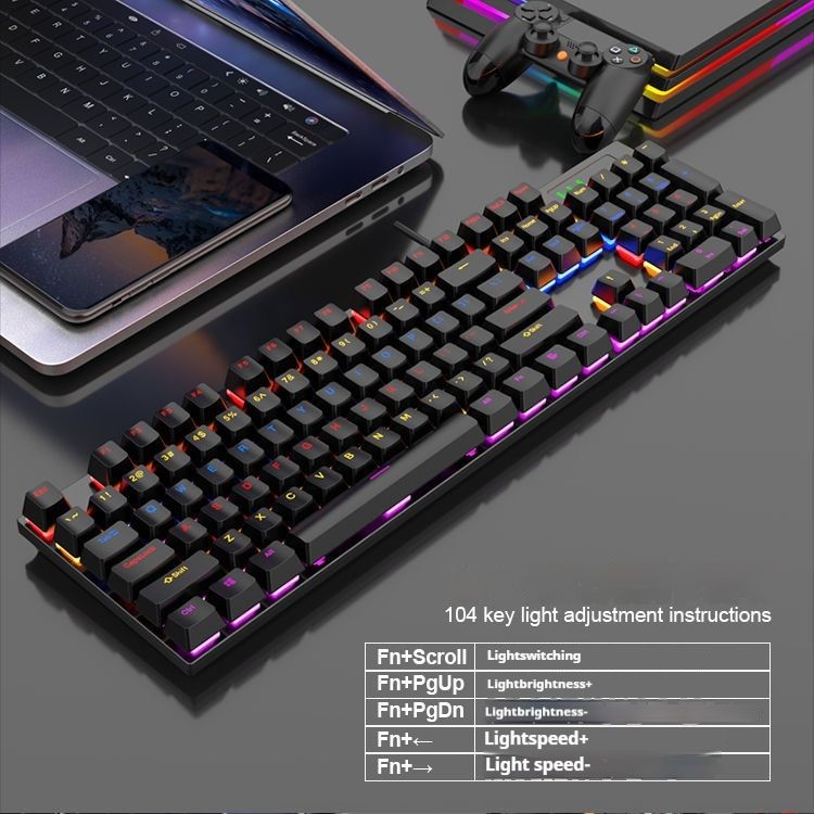 E-spor 104 Standart Klavye Mekanik Kablolu Oyun_voghion.com