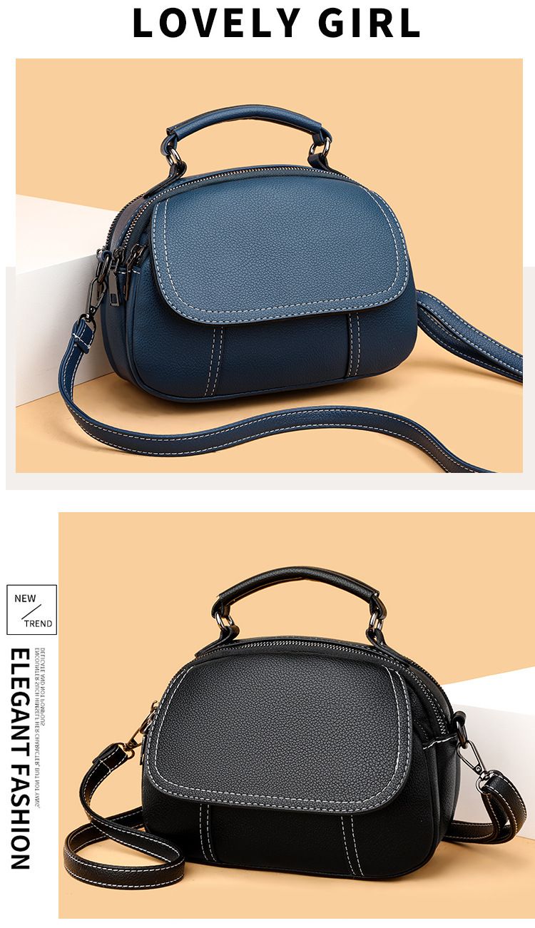 Borsa a mano, piccola borsa rotonda, versatile borsa da donna, borsa a tracolla_voghion.com
