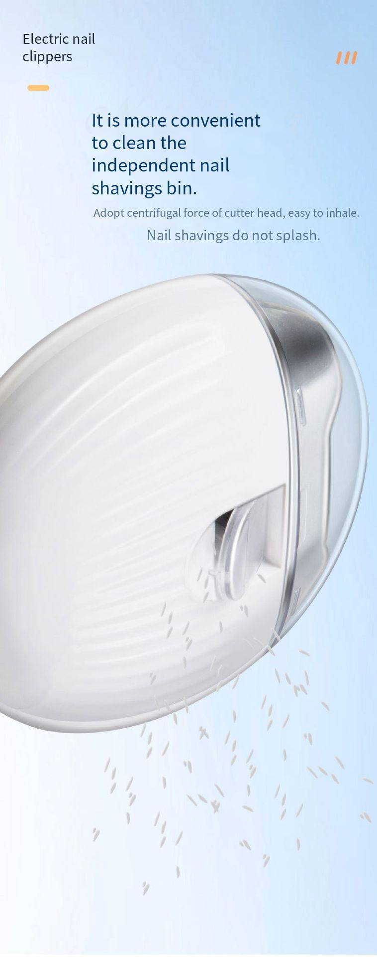 Automatischer Nagelknipser mit Schleiffunktion für Kinder, Einklemmschutz, multifunktionaler Nagelschleifer für den Heimgebrauch_voghion.com