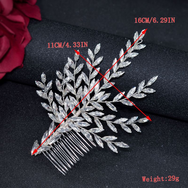 Νυφική χτένα μαλλιών με μακρύ κλιπ στρας, νυφικό, κόμμωση, πλαϊνή χτένα, κομμάτι μαλλιών_voghion.com