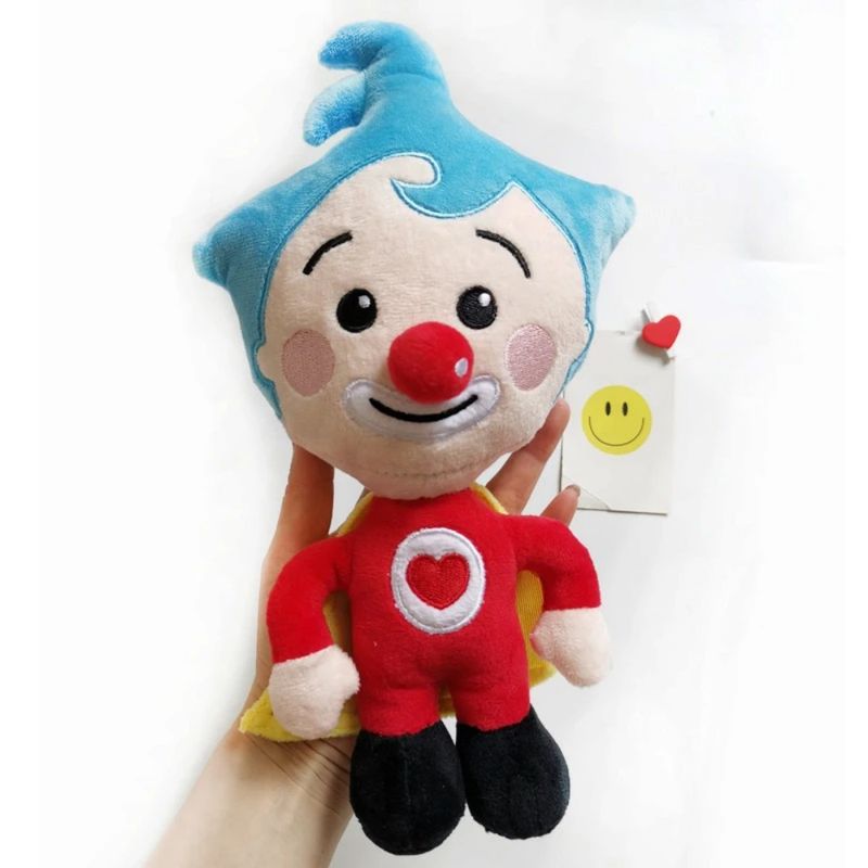 25cm Cute Plim Plim Clown Plush Toy Cartoon Stuffed Plush Doll Animation Figure Plushie Anime Soft Gift Toys for Kids Birthday_voghion.com