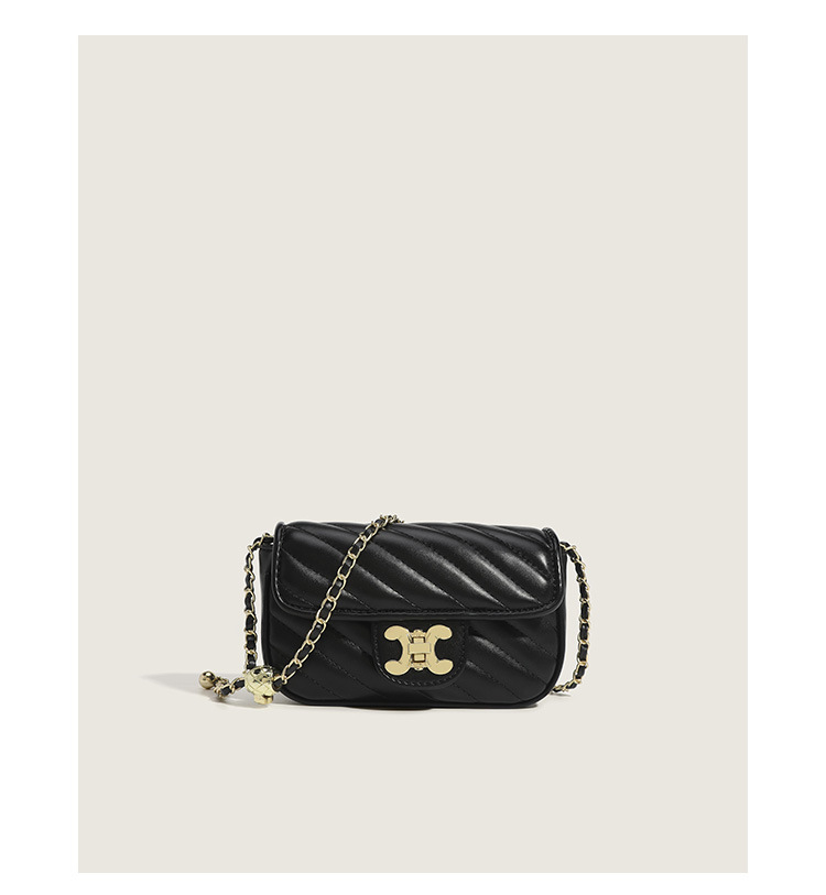 Minority One-Shoulder Messenger Bag weiblich 2023 neue Frühlings- und Sommer-Transfer-Perlen-Diamant-Tasche kleine duftende Windkettentasche kleine quadratische Tasche_voghion.com