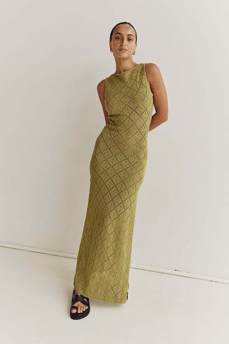 Women's Clothing beach vacation sexy long skirt knitted slit dress summer women_voghion.com